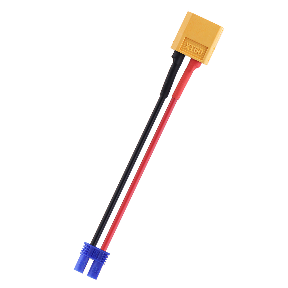 18AWG XT60 Plug to EC2 Male Female Plug Silicone Adapter Cable - Photo: 7