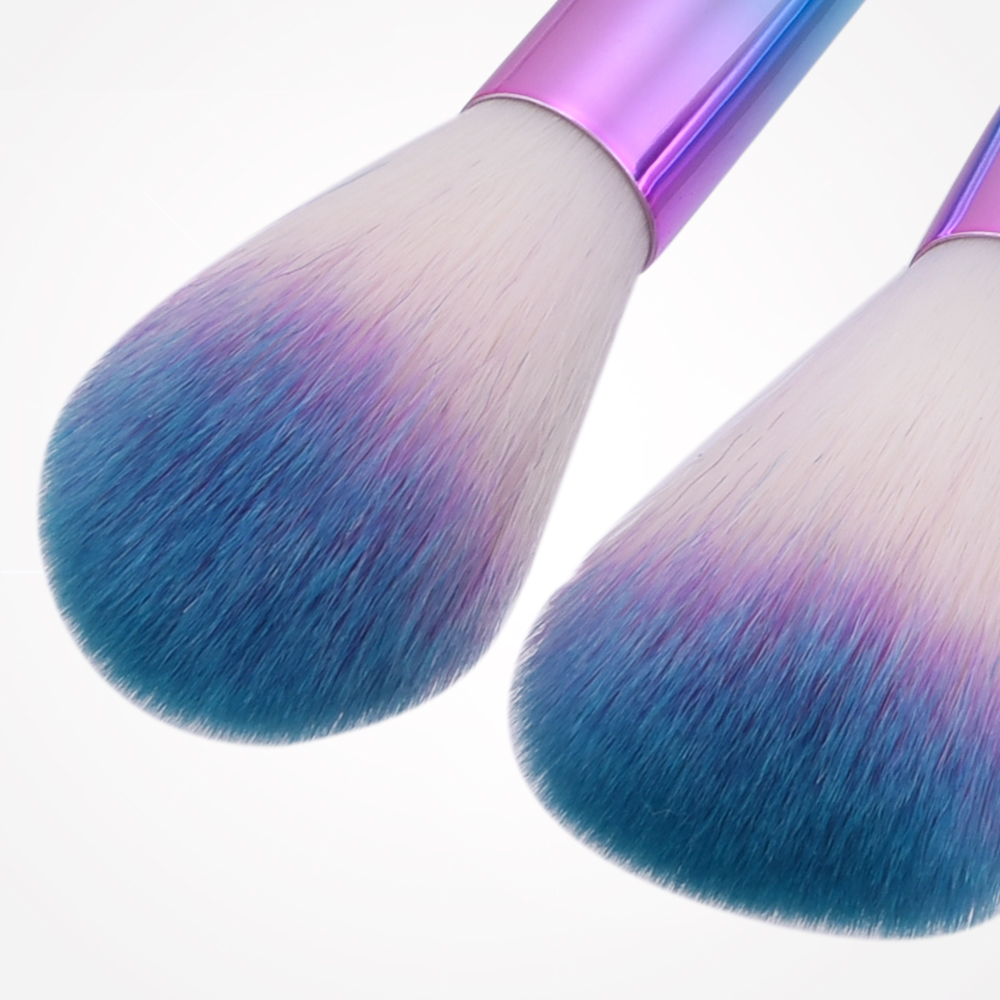 Luckyfine 9pcs Makeup Brushes Soft Gradual Color Foundation Powder Liquid Blender Eyeshadow Tool