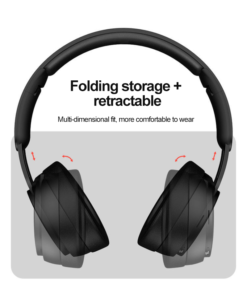 r8 Over-Ear Gaming bluetooth 5.0 Headset Glowing Cat Ear Headphones Foldable Wireless Earphone