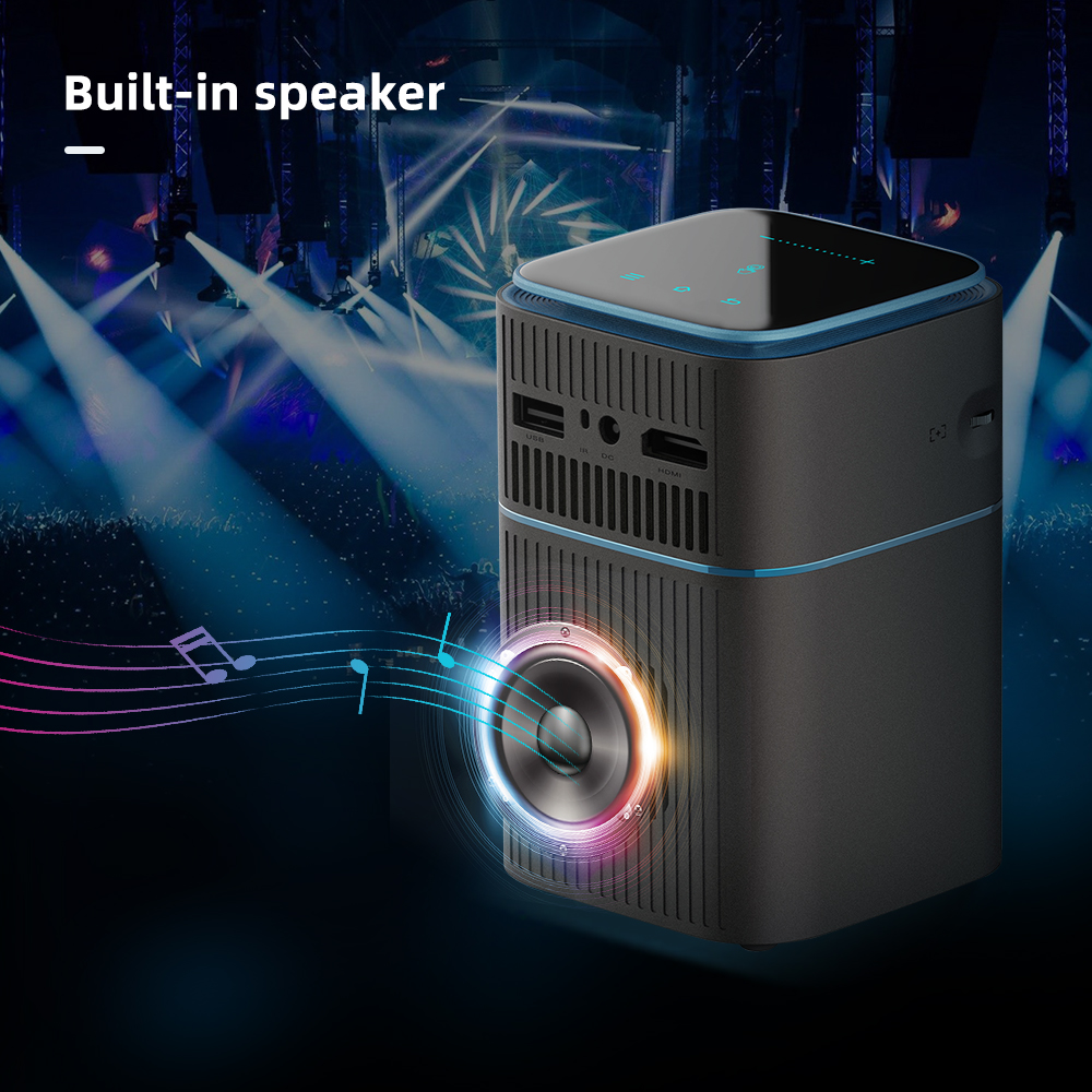 Thundeal T042 Mini DLP WIFI Projector Android TV 9.0 5G-WIFI Built-in 7000mAh Battery 320 ANSI lumens 1080P Supported 2+16GB Mini Outdoor Movie