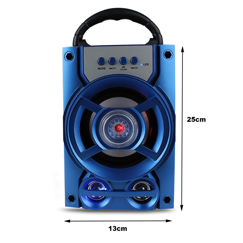 Portable Wireless Bluetooth Speaker Colorful Light Dual Unit Stereo Bass Party Outdoors Speaker 30