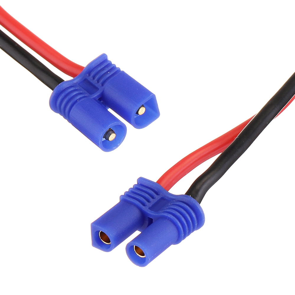 18AWG XT60 Plug to EC2 Male Female Plug Silicone Adapter Cable - Photo: 4