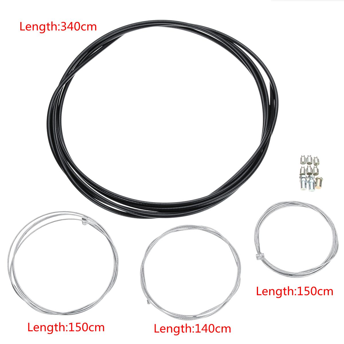 Universal Motorcycle Clutch Brake Throttle Cable Set Replacement Kit
