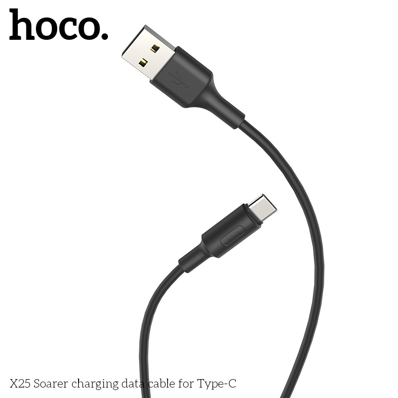 HOCO X25 2.4A Type C Charging Data Cable 3.28ft/1m for Mi A2 Pocophone F1
