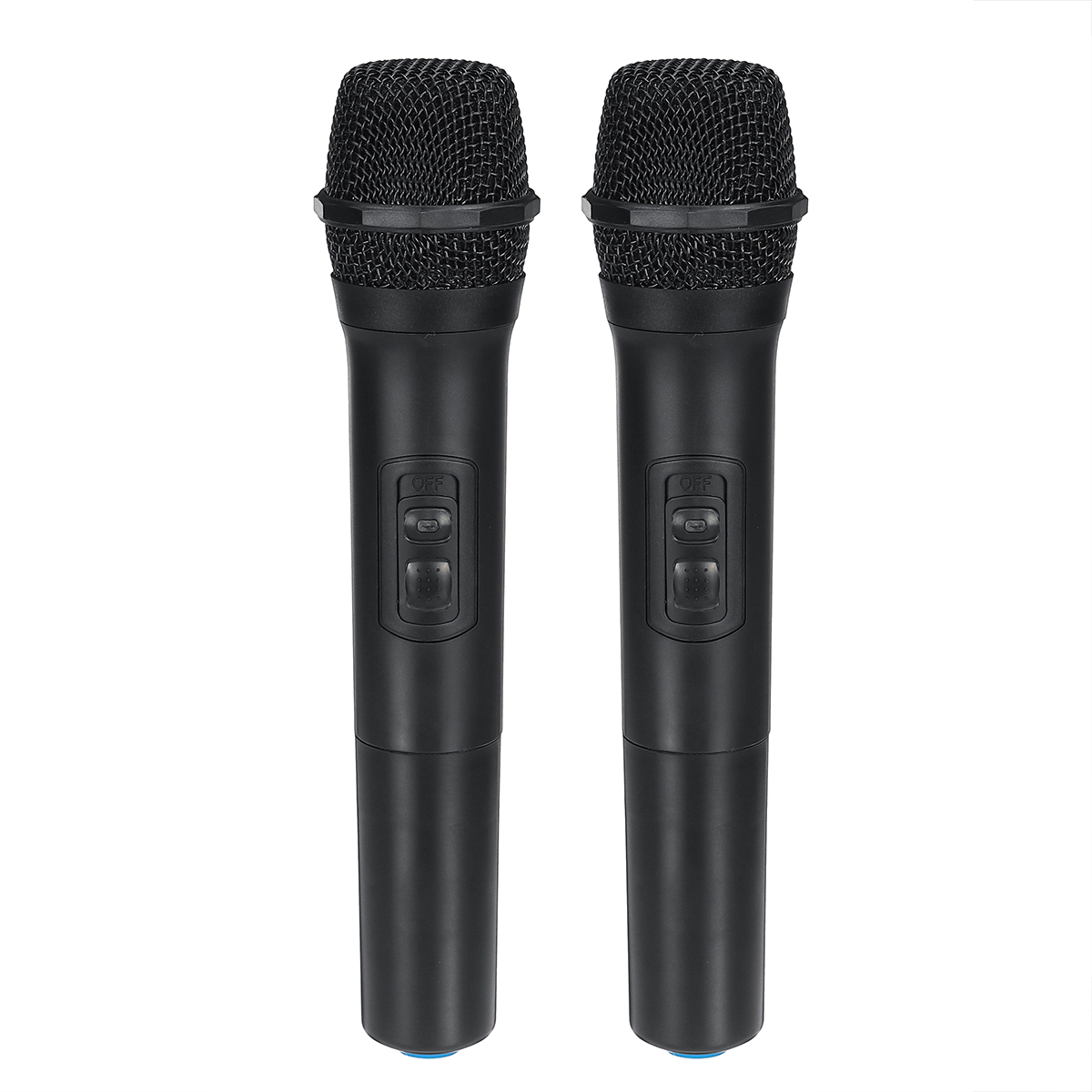 New 2Pcs VHF Wireless Bluetooth Karaoke Microphone Speaker 2 Handheld MIC KTV Player