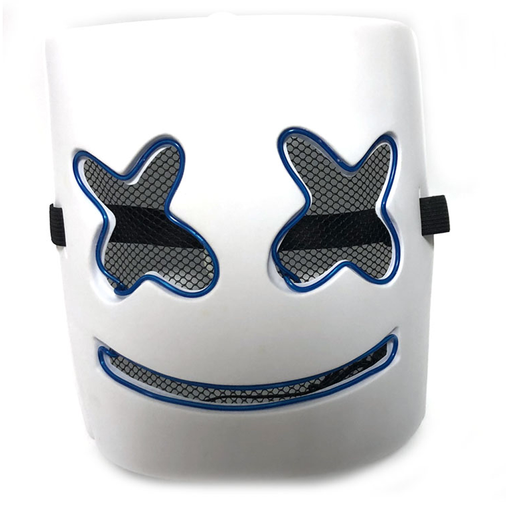 DJ Marshmallo LED Mask Luminous Helmet DIY Bar Music Party Masks Cosplay Props