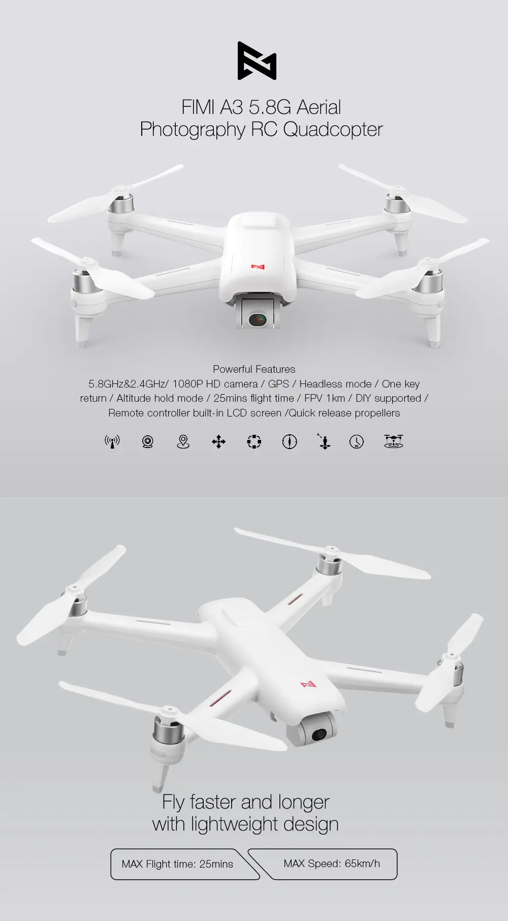 rock Amigo Acumulación Xiaomi Fimi A3 por 190€ - Foro De Drones - Comunidad de Drones