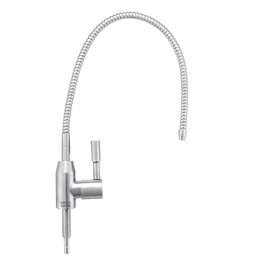 Stainless Steel Reverse Osmosis Faucet 360 Degree Swivel Spout Drinking Water Filter Faucet Single Handle Cold Water Tap