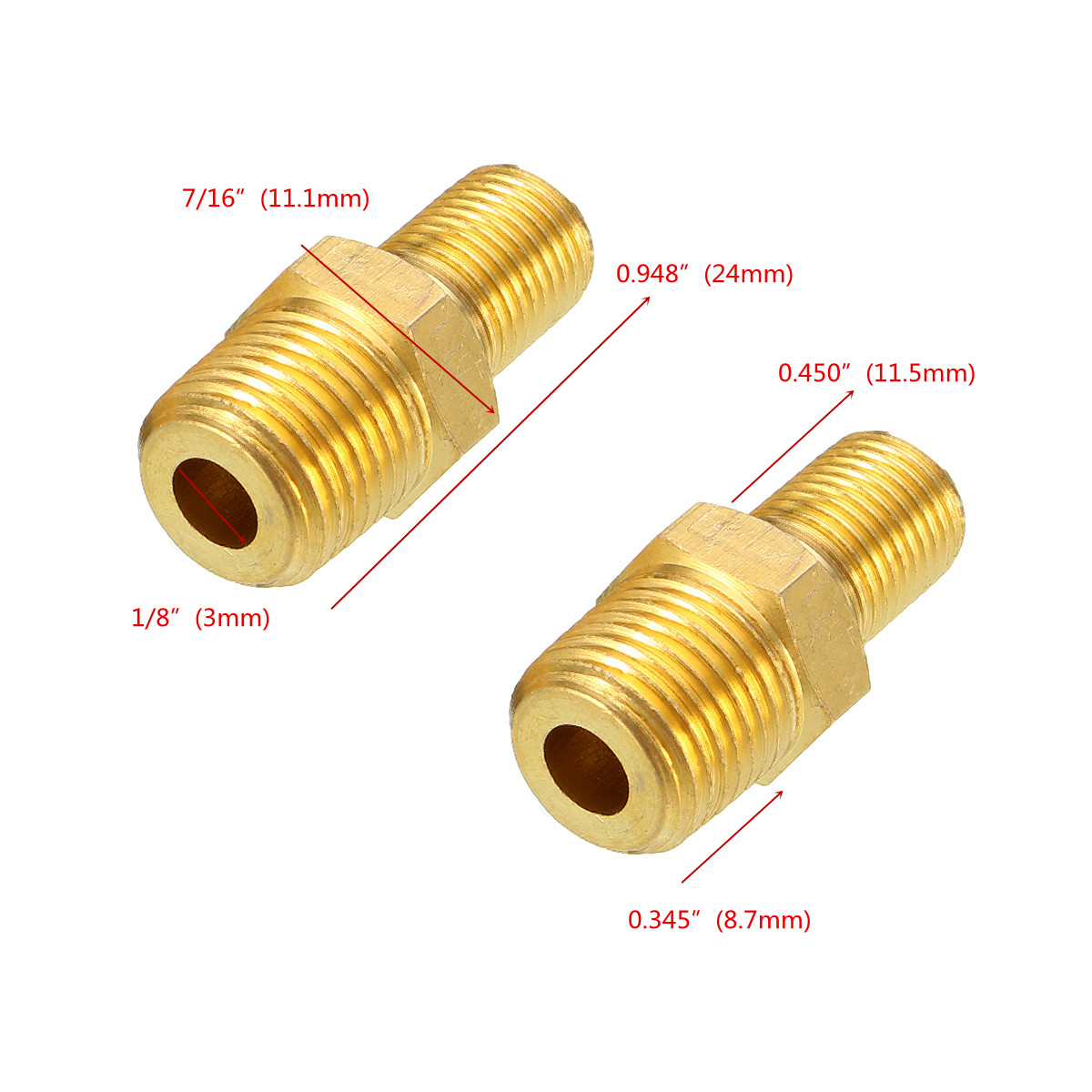 1/8" NPT Nickel Plated Brass Air Compressor Tank Fill Valve x2 Details about   