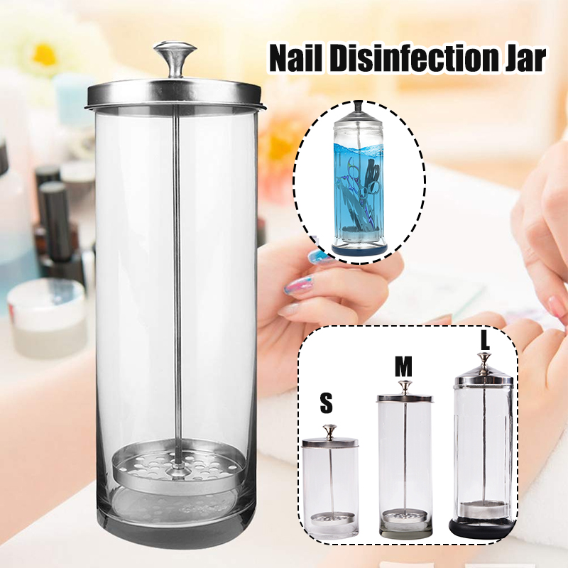 Manicure Tools Disinfection Jar Salon Barber Sterilization C