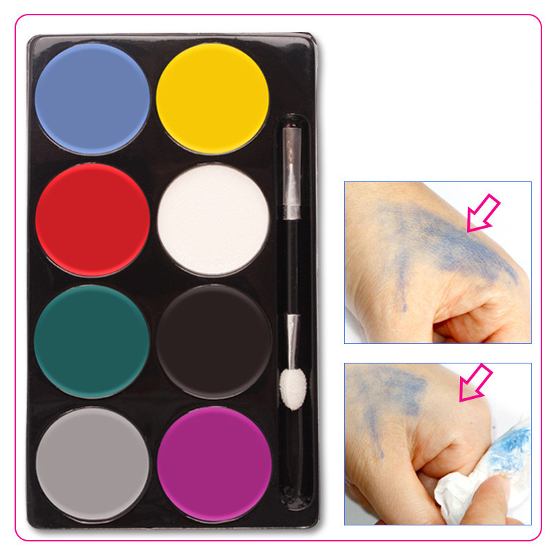 8 Colors Body Painting Pigment Halloween Makeup Paste Face Paint Cream Suit Children