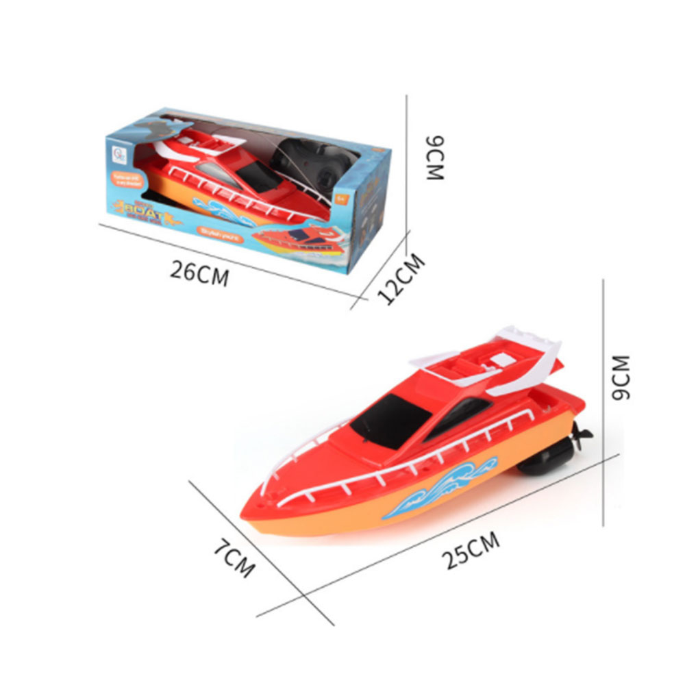 Remote Control RC Boat Speedboat Water Remote Control High-speed Rowing Toy Tough Endurance Water Boy Speedboat Gift