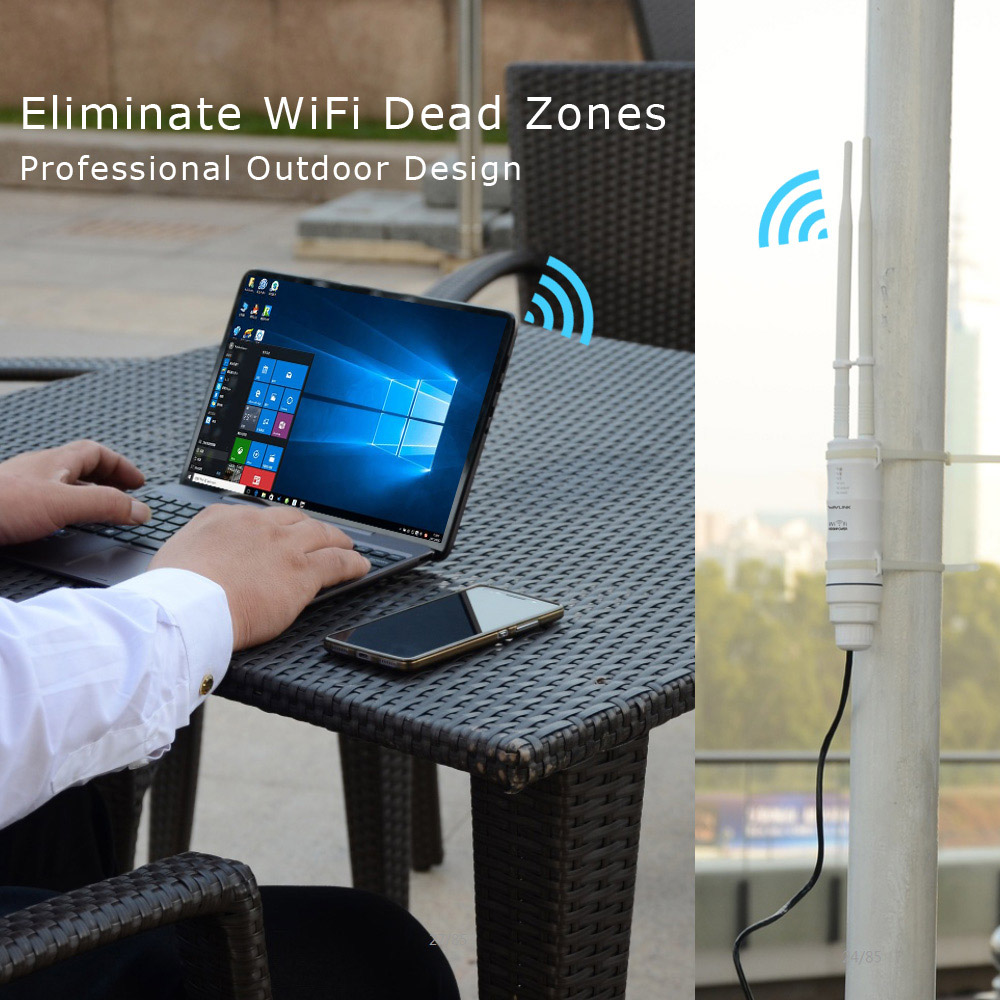 Wavlink N300 2.4G High Power Outdoor Weatherproof 30dbm Wireless Wifi POE Router/AP Repeater 1000mW 28