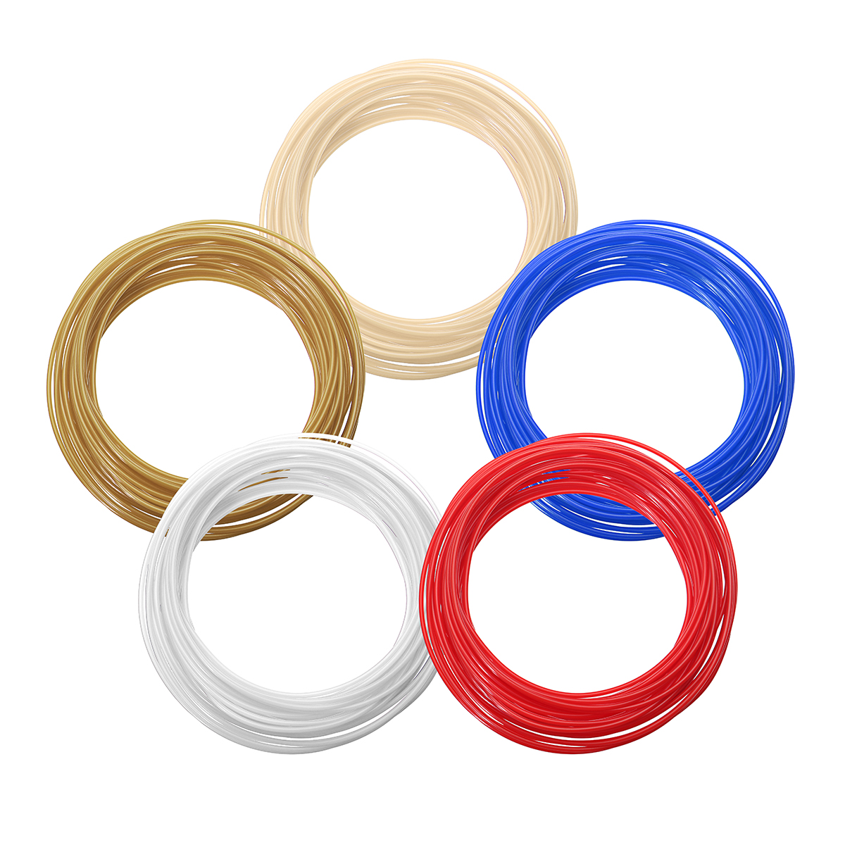 20 Colors/Pack 5/10m Length Per Color PLA 1.75mm Filament for 3D Printing Pen 0.4mm Nozzle 10