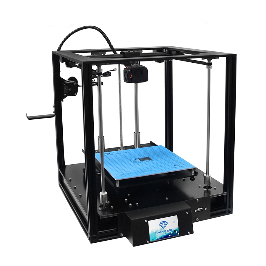 Two Trees® SAPPHIRE-S Corexy Structure Aluminium DIY 3D Printer 200*200*200mm Printing Size With Lerdge-X Mainboard/Auto-leveling/Power Resume Function/Off-line Print/3.5 inch Touch Color Screen 12