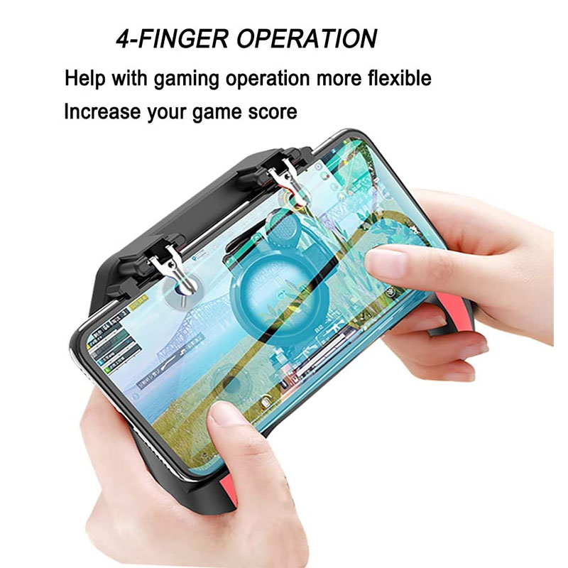 H10 Four-finger Rechargeable Mobile Phone Radiator Artifact Multi-function Grip Universal Quick Game Handle
