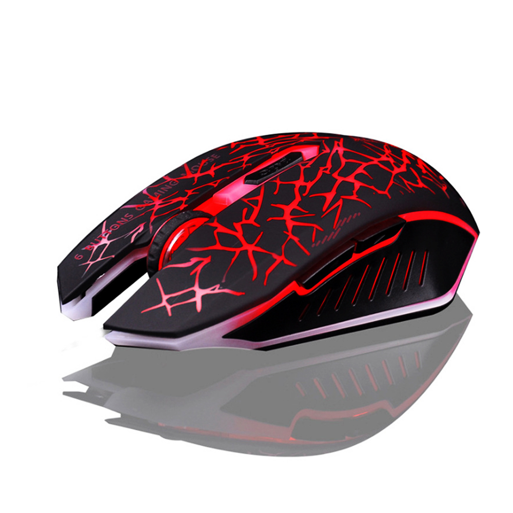 Azzor M6 2400dpi Rechargeable 2.4GHz Wireless Backlit Optical Mouse Silent Mouse 15