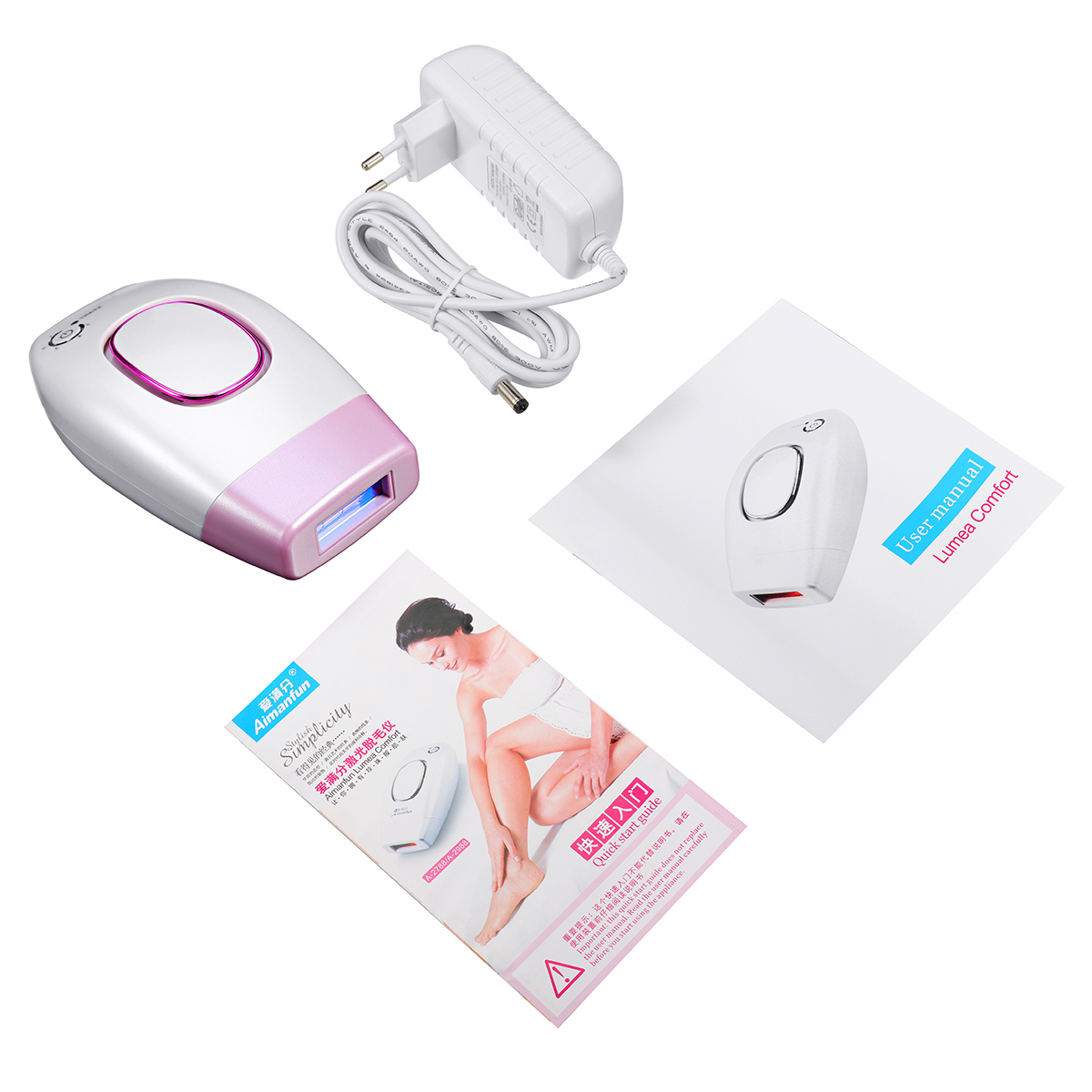 LCD Display Permanent Painless IPL Hair Removal with Temperature Protective System for Face and Body Women and Men at Home Permanent Hair Reduction
