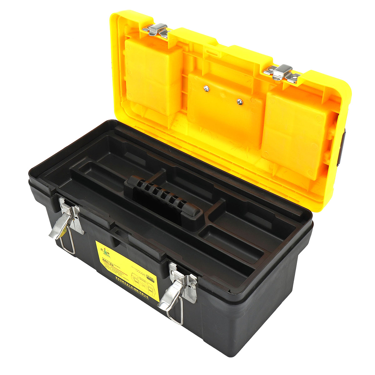 14/17/19 Inch Plastic Work Tools Storage Box Protable Carrying Case Handle Accessories Holder