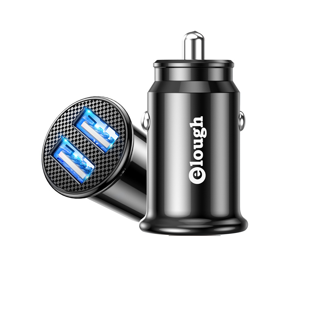 Elough Dual USB Car Charger PD 20W / QC 18W Support QC2.0 / QC3.0 / PD / SCP / FCP/ AFC Fast Charging For iPhone 13 Pro Max For Samsung Galaxy Z FIlp3 5G For Xiaomi MI 12
