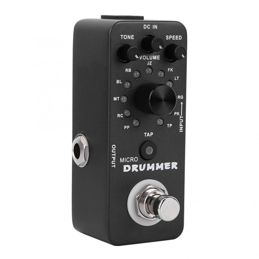 MOOER MICRO DRUMMER Guitar Pedal Digital Drum Machine Guitar Effect Pedal With Tap Tempo Function True Bypass Full Metal Shell - Photo: 5