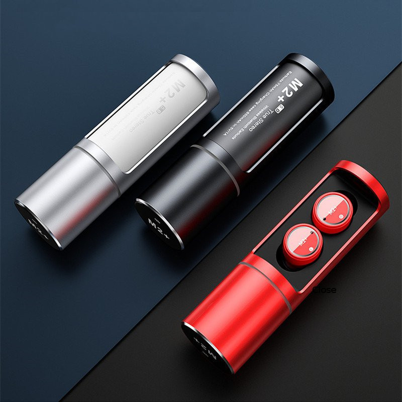 

Bakeey M2+ Touch Control True Wireless Dual bluetooth 5.0 Earbuds Stereo Waterproof Binaural Call Cordless Handsfree Earphone With Rotating Charging Box for Iphone X XS Xiaomi