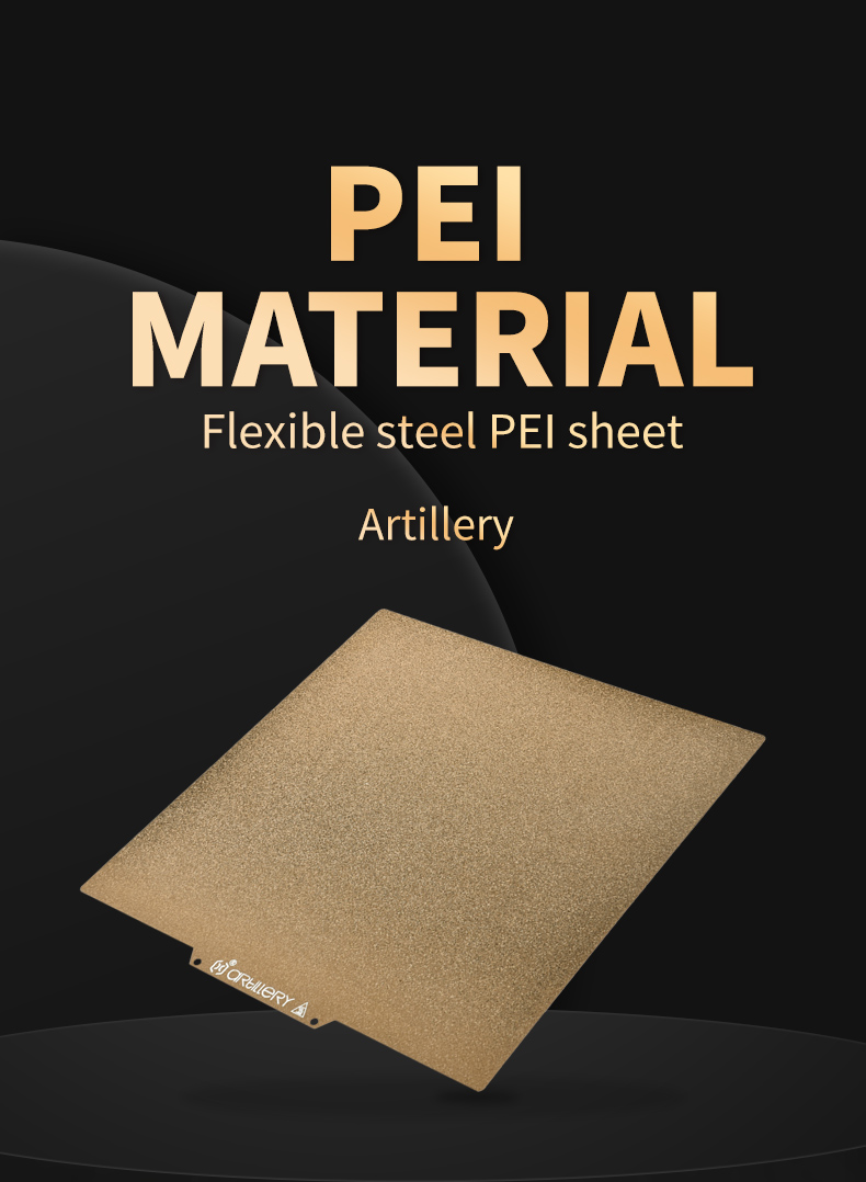 Artillery® PEI steel sheet 230mm*230mm for base thermal bed fit Artillery Genius Series 3D Printer