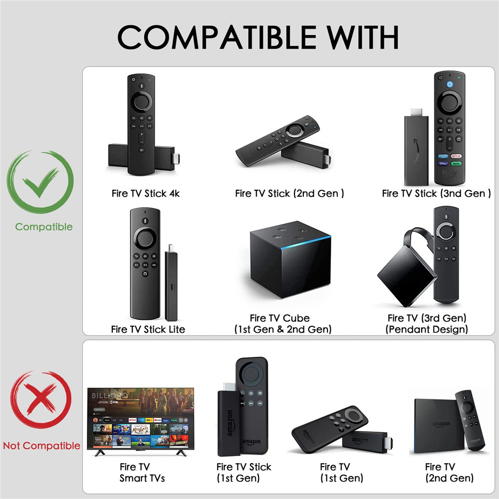 L5B83H Voice Smart Search Remote Control Compatible with Alexa Fire TV Stick 4K Cube Universal Remote Controller Replacement