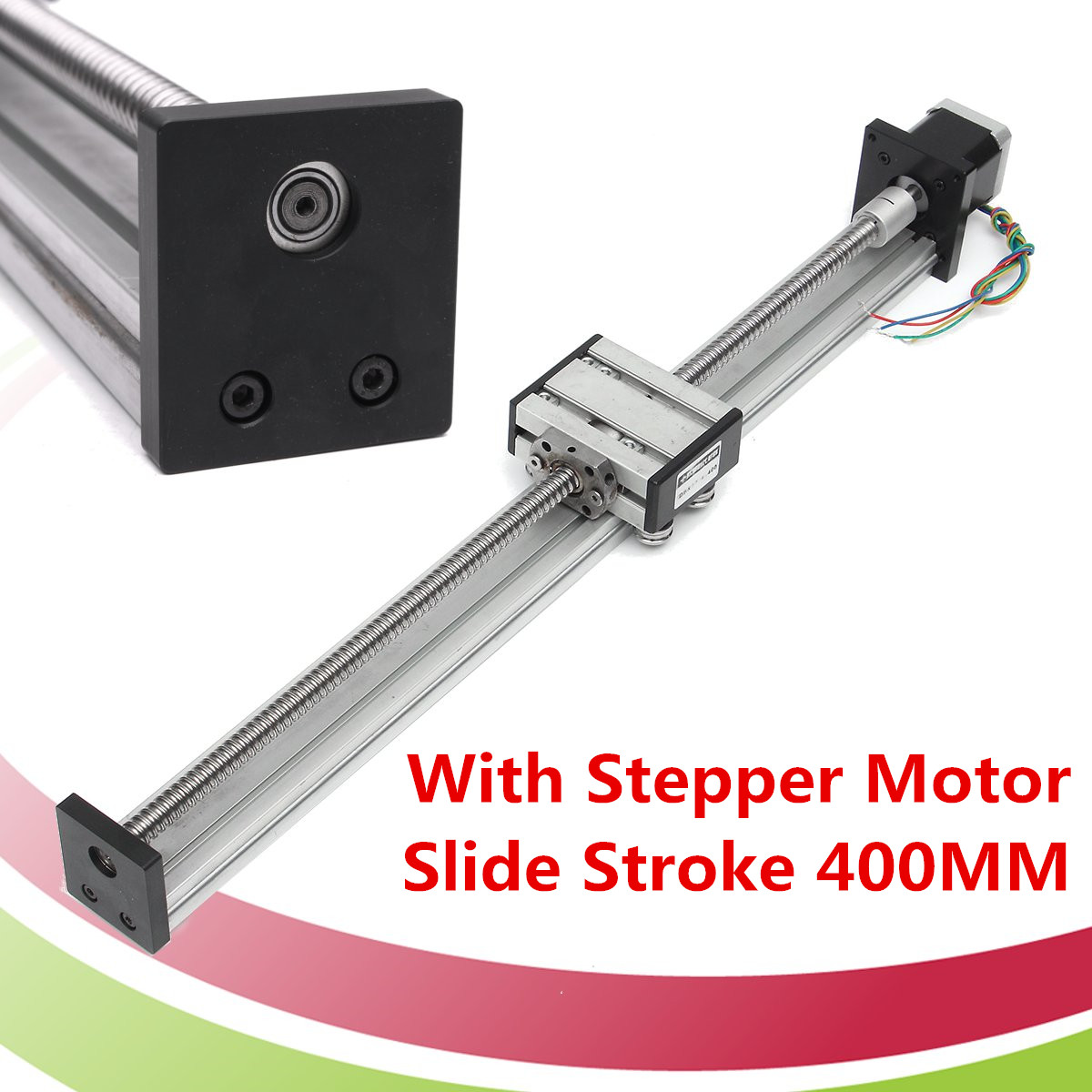 Linear Rails 400mm Ball Screw Linear Actuator with 17 42 Stepper Motor Linear Linear Bearing Color: 1204 