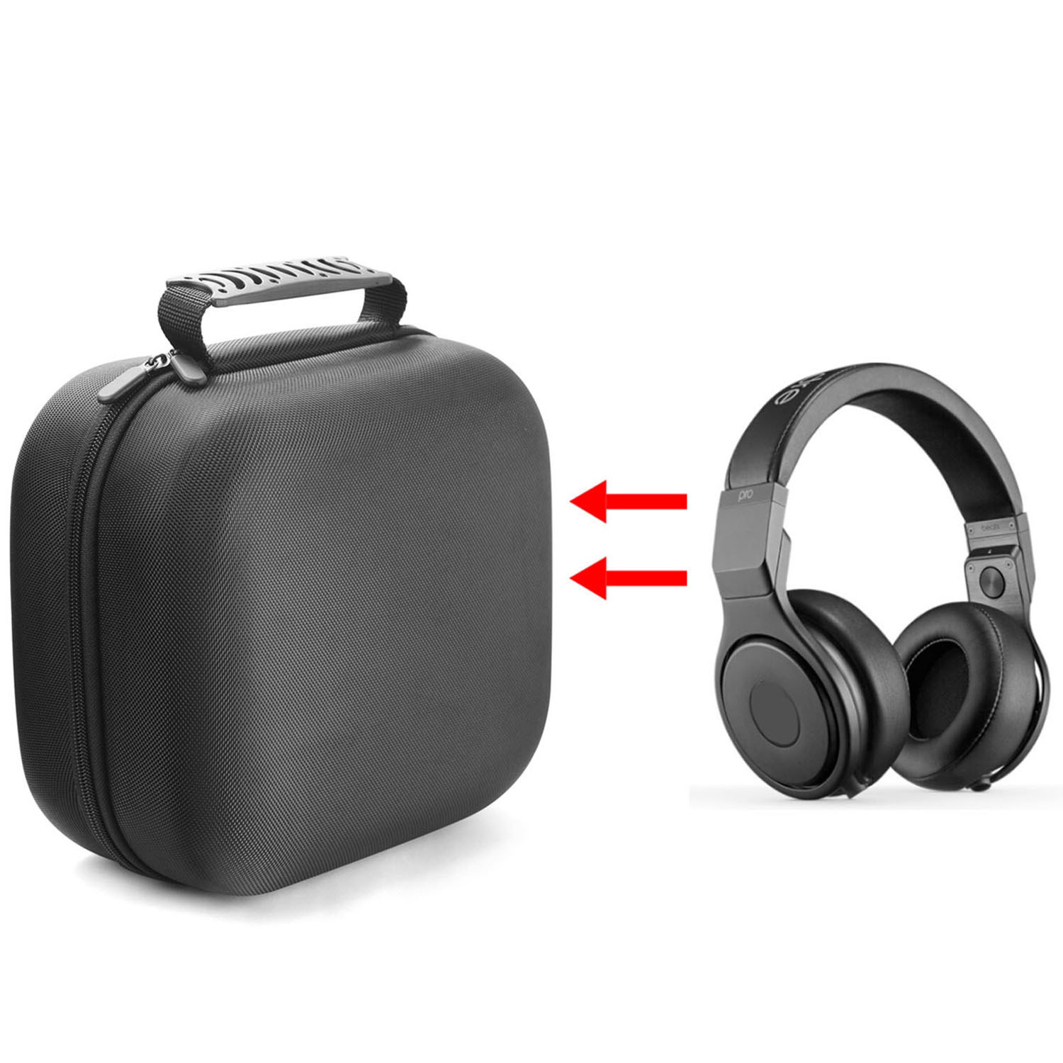 Bakeey Earphone Carrying Case Shockproof Hard Portable Headphone Storage Bag Protective Box for Beats Pro