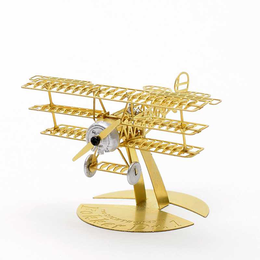 Fokker DR.1 Red Baron 1/160 3D Metal Assembly Etching Model Airplane Puzzle - Photo: 2