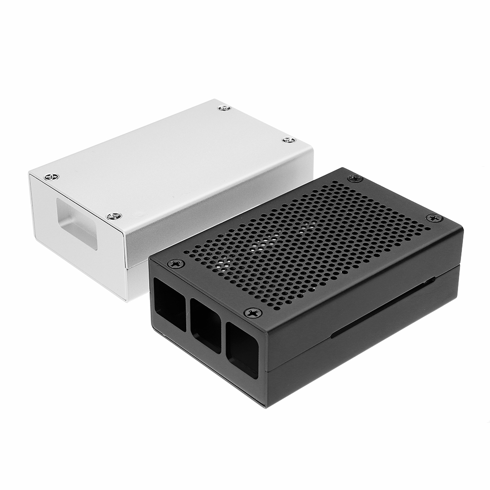 Silver/Black Aluminum Case Metal Enclosure With Screwdriver For Raspberry Pi 3 Model B+(plus) 13