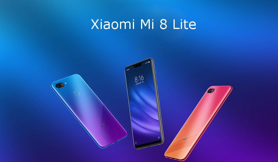 Xiaomi Mi 8 Lite 6.26 Inch 6GB 64GB Smartphone Dream Blue