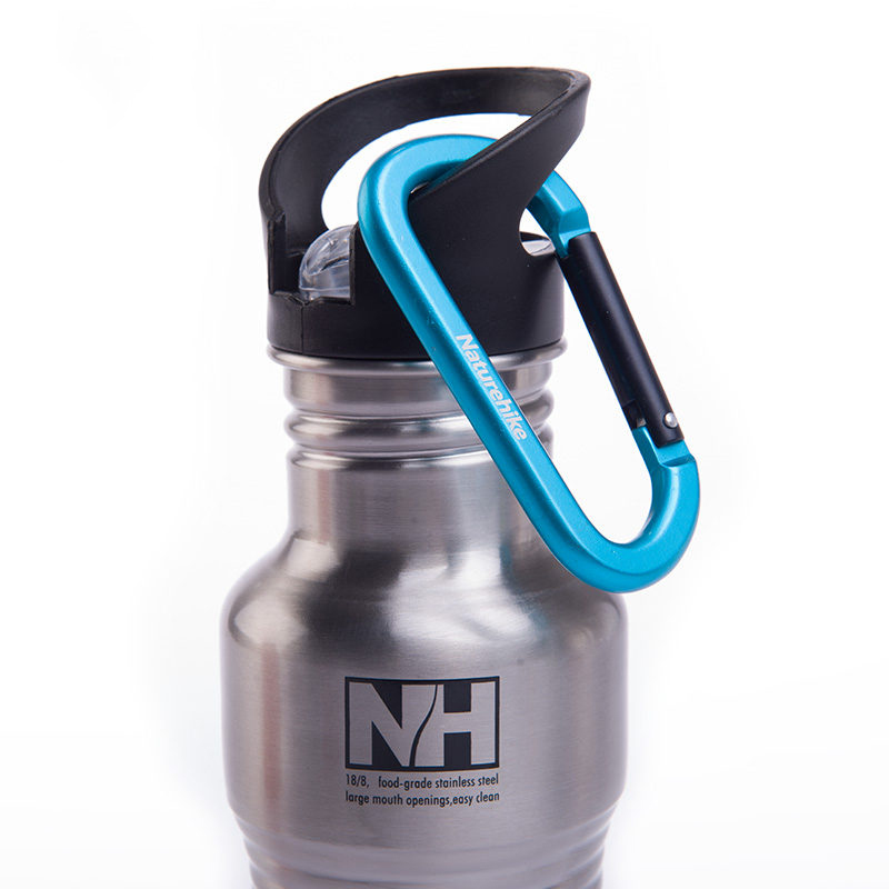 10 unidades Naturehike mosquetões de liga de alumínio azul chaveiros de campismo fivelas de garrafa fivelas de mochila de viagem