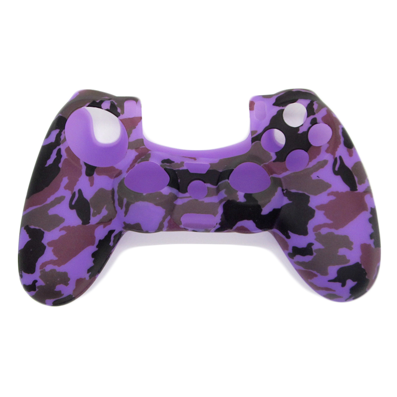 Camouflage Army Soft Silicone Gel Skin Protective Cover Case for PlayStation 4 PS4 Game Controller 51