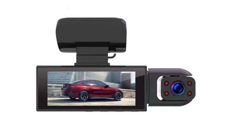 M8 1440P Ultra HD Dash Cam for Recording Front + Interior Car DVR IPS HDR Reversing Image Night Vision 24H Parking Monitoring