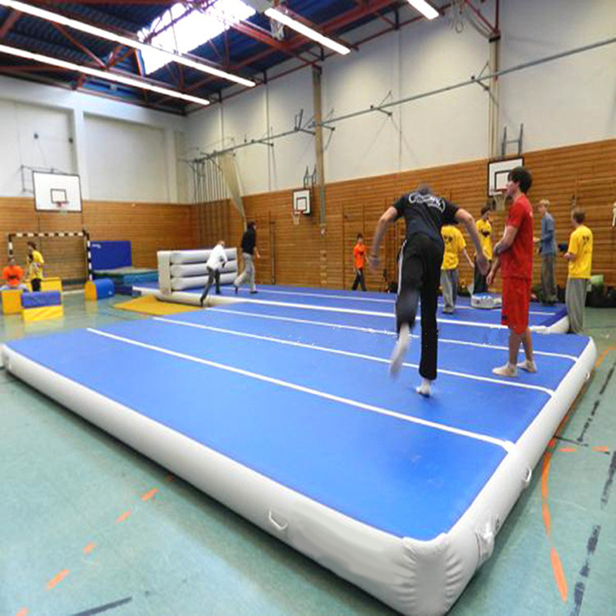 472x78x7.8inch  Inflatable Gym Mat Air Track Floor Tumbling Gymnastics Cheerleading Pad