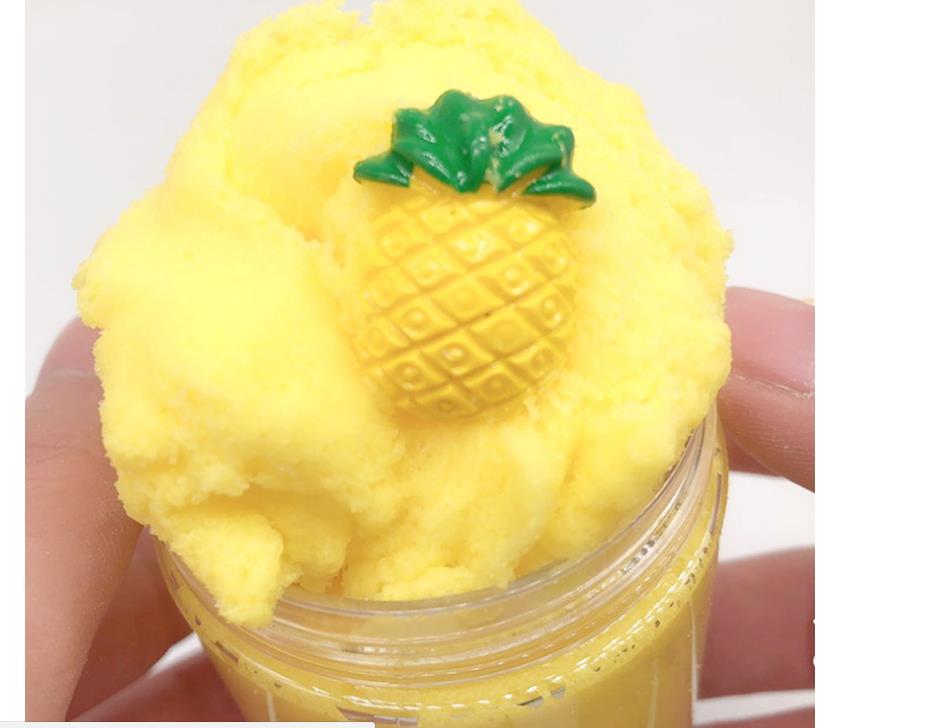 120ML Fruit Slime Brushed Crystal Cotton Clay Decompression DIY Gift Stress Reliever