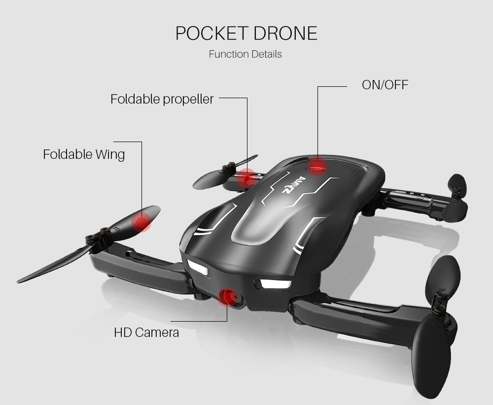 SYMA Z1 720P WIFI FPV Optical Flow Altitude Hold Mode Mini Foldable Pocket Drone RC Quadcopter - Photo: 10