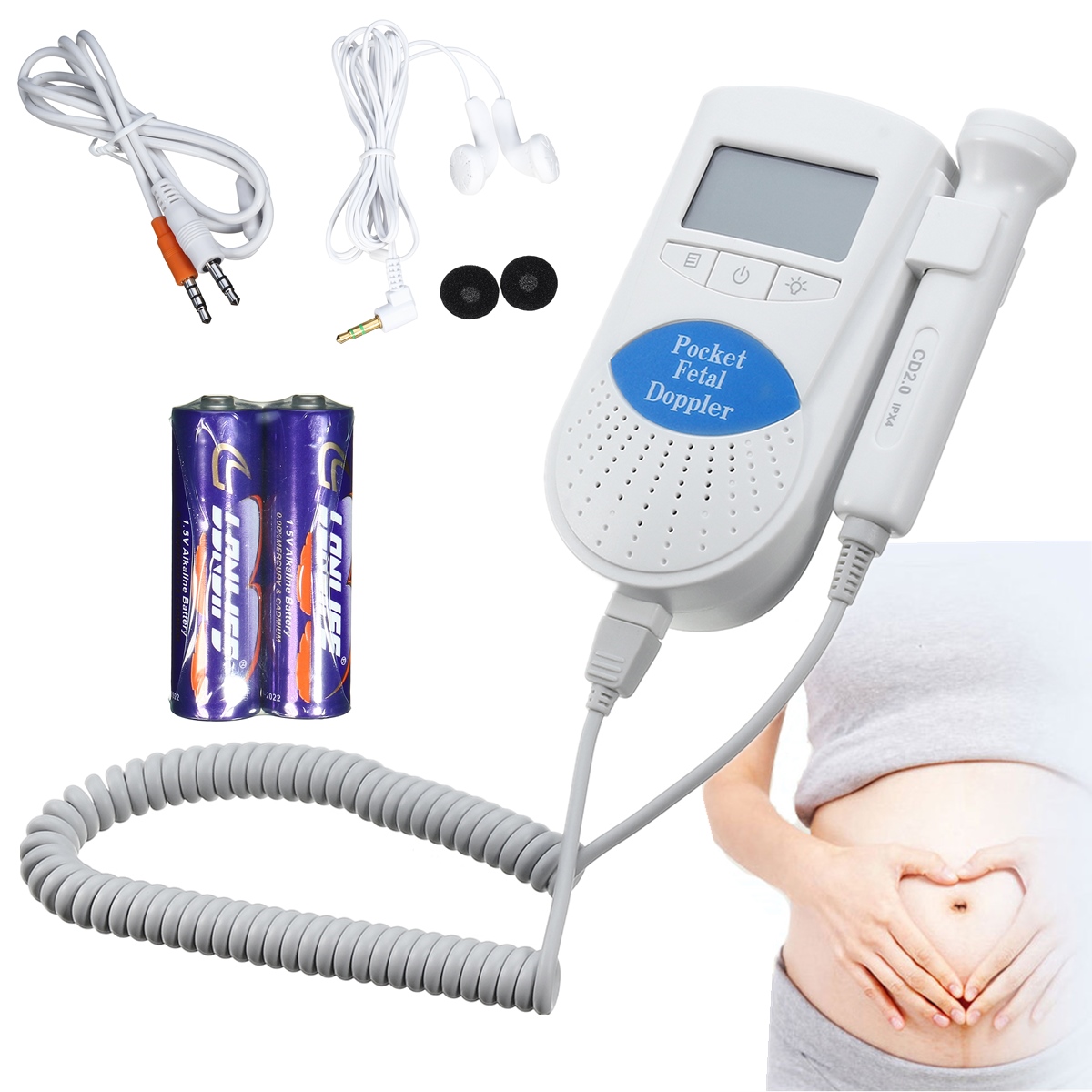 

Sonoline B Pocket Fetal Монитор Подсветка LCD с Гель