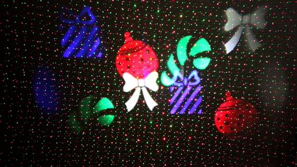 12W 10 Patterns+ Red Green Star Projector Remote Stage Light Outdoor Christmas Party Decor