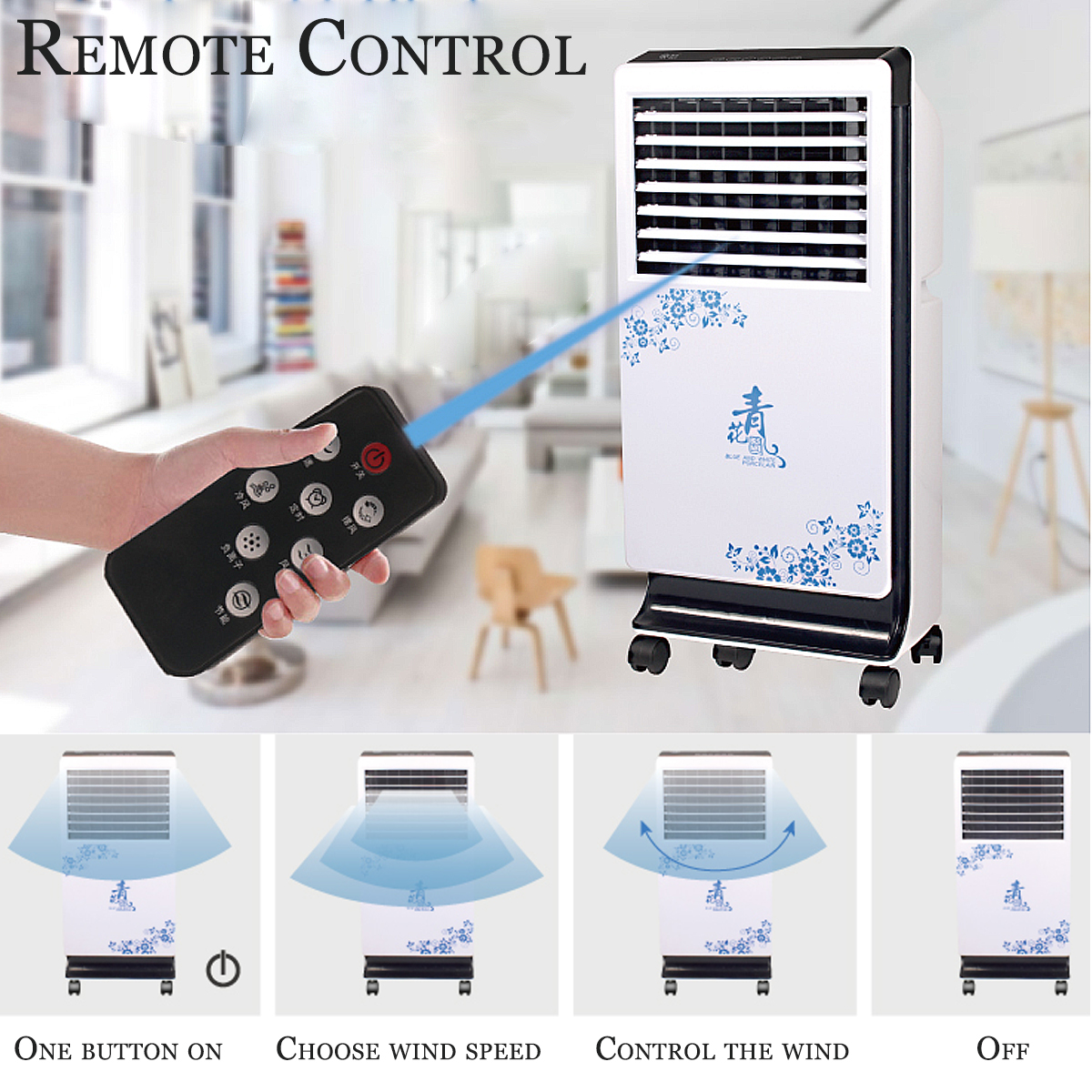 220V Portable Summer Mini Air Conditioner Cooling Artic Cooler Conditioning Fan 14