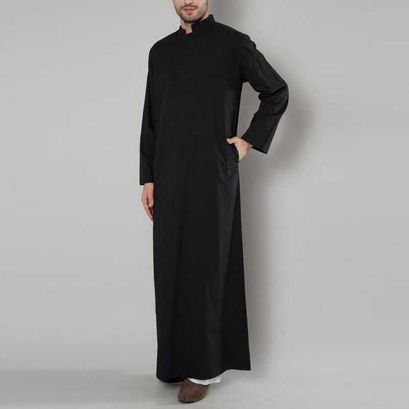 

INCERUN Mens Vintage Arabian Robe Tops Kaftan Long Dress
