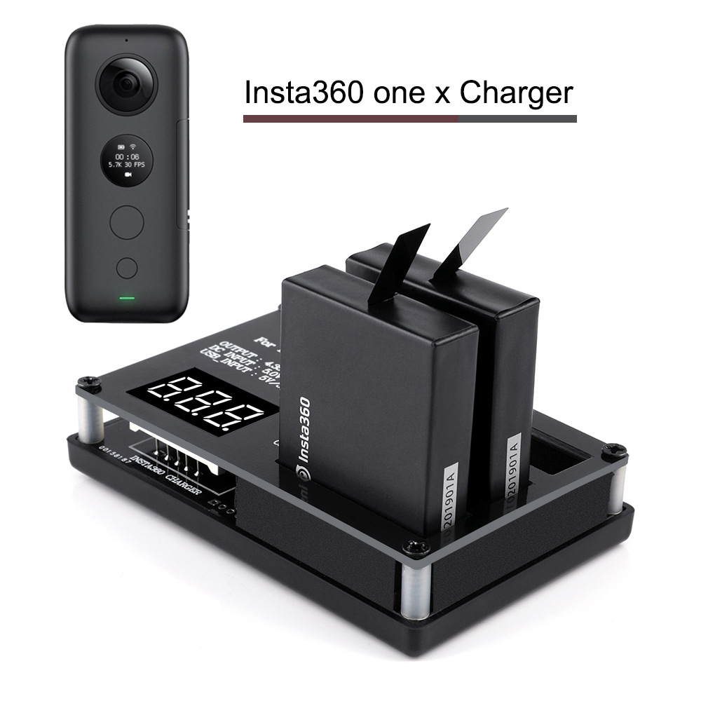 Rcharlance 3 in 1 3X5.22W 3X1.2A Micro USB Charger Quick Battery Charging with 12V 3A Adapter for Insta360 ONE X Camera - Photo: 2