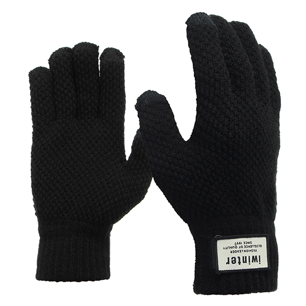

Touch Screen Knitted Gloves Thickening Warm Winter For Bike Motorcycle Cycling Skiing Skateboard Men