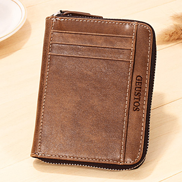 

Men Genuine Leather 16 Card Slots Driver License Coin Bag Card Holder Wallet