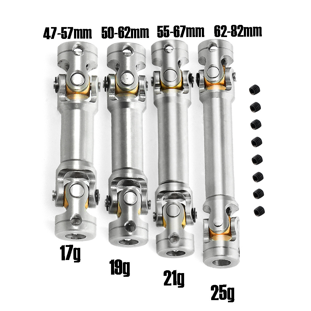 4PCS Upgraded Metal Drive Shaft CVD Universal Joint for 1/14 TAMIYA Crawler Truck Trailer RC Car Vehicles Model Spare Parts