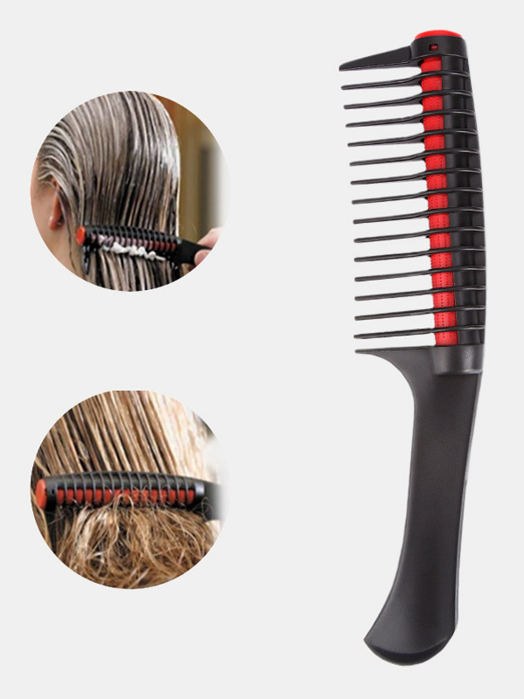 Rolling Comb Anti-Knotted Fork Hair Comb Detachable Large Teeth Straight Hair Comb Tool