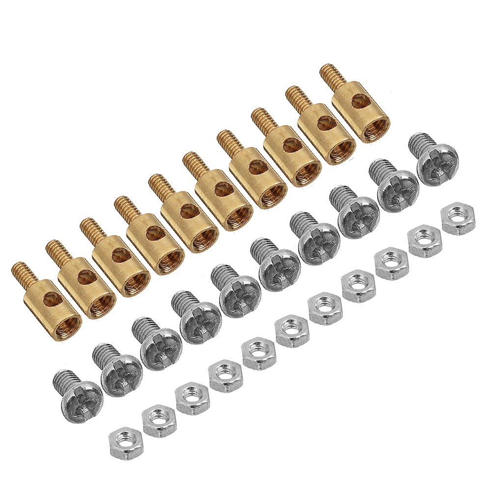 50PCS 1.8mm Adjustable Pushrod Connectors Linkage Stoppers For RC Airplane