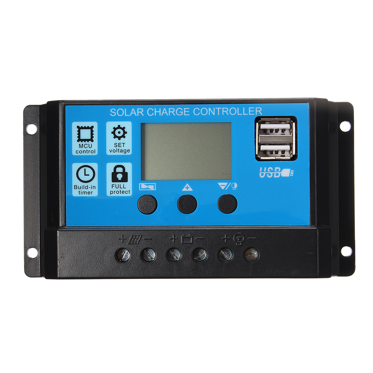 10/20/30A USB Solar Panel Battery Regulator Charge Intelligent Controller 12/24V 13
